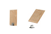 Drveni fitilj  40x60 mm sa metalnom osnovom za sveće - 5 kom