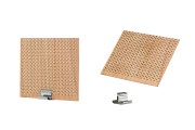 Drveni fitilj 70x60 mm sa metalnom osnovom za sveće - 5 kom