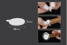 Dvostruko lepljive nalepnice za fitilje za sveće 15mm (penasti materijal) - 55 kom