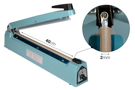Ručna mašina za termičko zatvaranje – dužina lepljenja 40 cm, širina 2 mm-dimenzije_slike