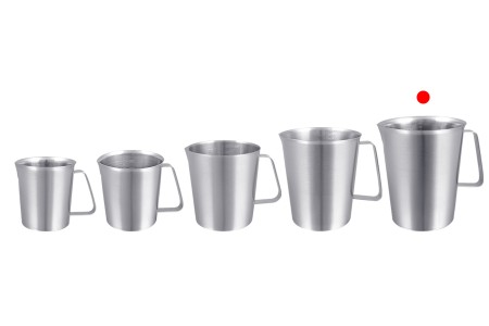 Posuda od nerđajućeg čelika (Inox) sa menzurom i drškom 2000mL-dimenzije_slike