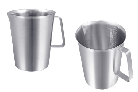 Posuda od nerđajućeg čelika (Inox) sa menzurom i drškom 2000mL-slika_proizvoda