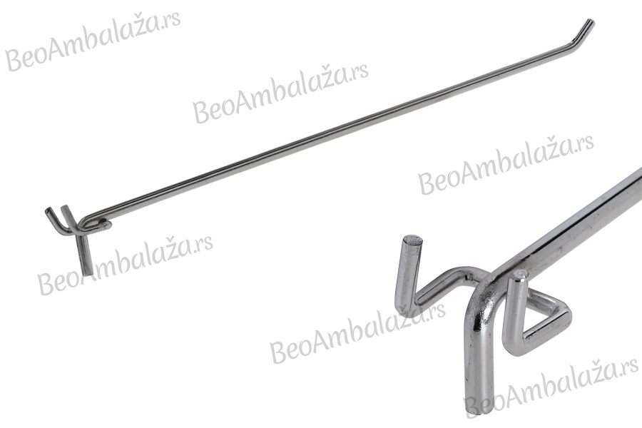Metalna kukica 300mm za izlaganje proizvoda - 20 kom