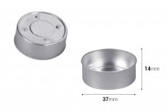 Aluminijumski okrugli držač za svećice 37x14 mm - 100 kom