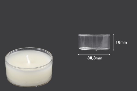Plastični providni držač za svećice - 20 kom-2