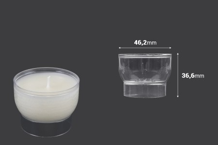 Plastični providni držač za svećice - 20 kom-2