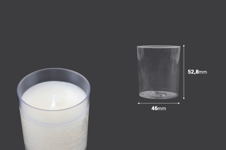 Plastični providni držač za svećice - 20 kom-2