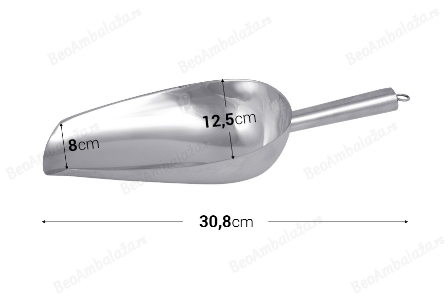 Lopatica od nerđajućeg čelika - dužina 30,8 cm-grupa_slika