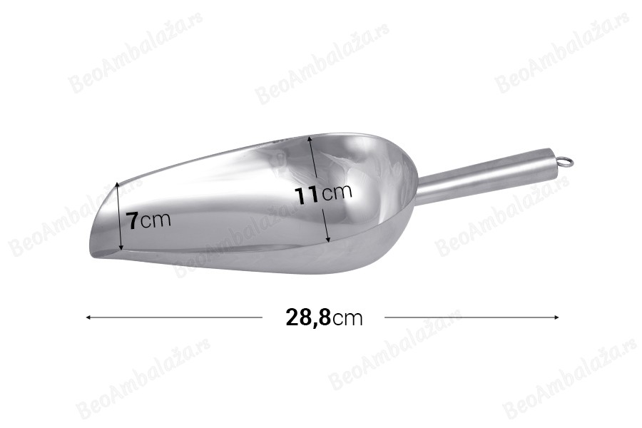Lopatica od nerđajućeg čelika - dužina 28,8 cm-grupa_slika