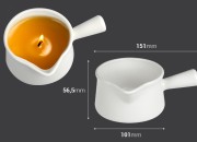 Keramička posuda 290mL sa drškom i izlivom za vosak za masažu Keramička posuda 290mL sa drškom i izlivom za vosak za masažu