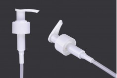 Plastična bela pumpica PP28 za kreme, šampone ili losione sa sigurnosnim mehanizmom