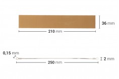 Zamensko platno 210x36 mm i žica  250x2mm za mašinu za termo zatvaranje kesa 