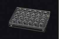 Stalak ( štand ) plexiglass 165x120x28 sa silikonskim nogicama 24 otvora ( veličina rupe 17 mm )