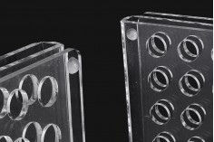 Postolje – štand plexiglass 165x120x28 sa silikonskim nogicama – 24 otvora ( veličina rupe 21 mm )