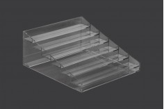 Stalak (postolje) od pleksiglasa 273x304x126mm sa 6 nivoa 