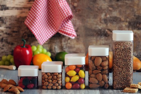 Plastična (PET) kockasta tegla za soli za kupanje 280mL, sa belim zatvaračem i zaptivkom na indukciono lepljenje-grupa_slika