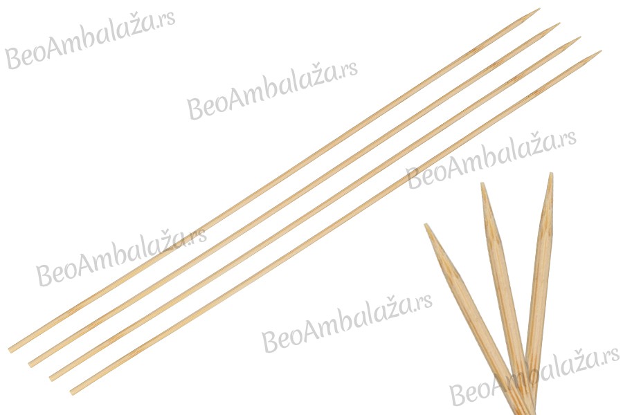 Drveni štapići za ražnjiće 300 x 3 mm - 100 kom