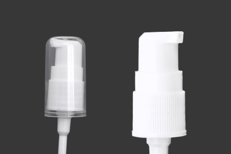 Plastična bela pumpica PP18 za kreme sa providnim zatvaračem-slika_proizvoda