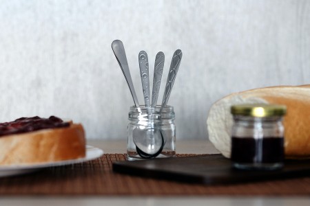 Kašičice od nerđajućeg čelika 105 mm sa reljefnim motivima - 12 kom-dimenzije_slike