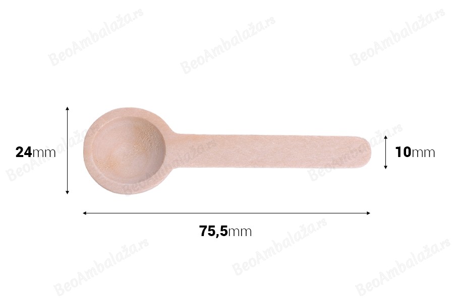 Drvene kašićice 75,5 mm - 50 kom-dimenzije_slike