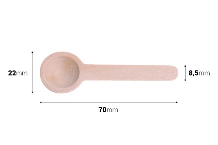 Drvena kašičica 70 mm - 50 kom-dimenzije_slike