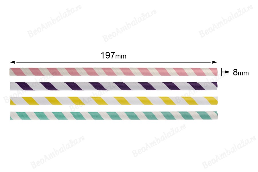 Papirna slamčica 197x8 mm - 50kom-grupa_slika