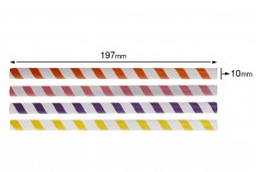 Еколошки папирни сламчићи 197к10 мм у различитим бојама - 50 ком