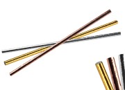 Papirne slamčice 197x6 mm ekološke u metalik nijansama – 25 komada Papirne slamčice 197x6 mm ekološke u metalik nijansama – 25 komada