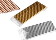Papirne slamčice 197x6 mm ekološke u metalik nijansama – 25 komada Papirne slamčice 197x6 mm ekološke u metalik nijansama – 25 komada