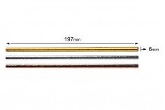 Papirne slamčice 197x6 mm ekološke u metalik nijansama – 25 komada