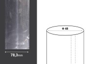 Termoskupljajuća plastična providna folija širina 78,3 mm - dužina metar (f 48) Termoskupljajuća plastična providna folija širina 78,3 mm - dužina metar (f 48)