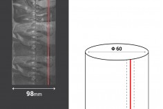 Termoskupljajuća plastična providna folija širina 98 mm - dužina metar (f 60)