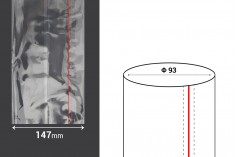 Termoskupljajuća plastična providna folija širina 147 mm - dužina 1 metar (f 93)