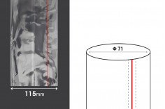 Termoskupljajuća plastična providna folija širina 115 mm - dužina metar (f 71)