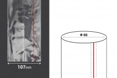 Termoskupljajuća plastična providna folija širina 107 mm - dužina 1 metar (f 66)