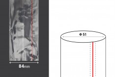 Termoskupljajuća plastična providna folija širina 84 mm - dužina 1 metar (f 51)