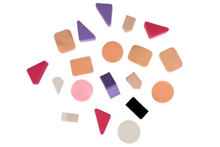 Sunđeri za šminku raznih oblika i boja - pakovanje od 20 kom-dimenzije_slike