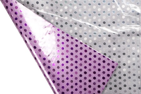 Sjajni celofan za uvijanje 50x70 cm sa tačkicama, više boja - 20 kom-grupa_slika