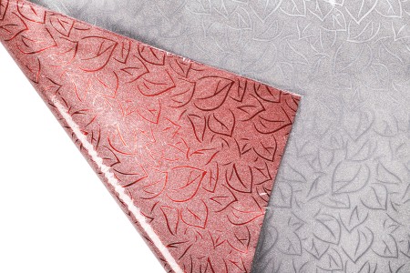 Sjajni celofan za uvijanje 50x70 cm sa listićima, više boja - 20 kom-dimenzije_slike