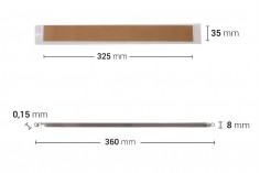 Zamenska tkanina 325x35 mm i žica 360x8 mm za toplotni ručni zavarivač kesa