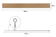 Rezervna tkanina 505x39 mm i žica 515x3 mm za mašinu za termičko zatvaranje