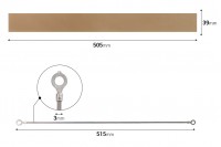 Rezervna tkanina 505x39 mm i žica 515x3 mm za mašinu za termičko zatvaranje