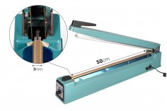 Stona mašina za termičko zatvaranje kesa - dužina lepljenja 50 cm, širina 3 mm