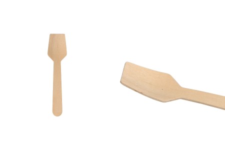 Drvene kašičice 95 mm u papirnoj ambalaži za jednokratnu upotrebu – pakovanje od 100 komada-slika_proizvoda
