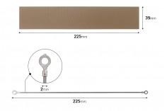 Rezervna tkanina 225x39 mm i žica 225x2 mm za mašinu za termičko zatvaranje