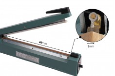 Stona mašina za termičko zatvaranje kesa– dužina lepljenja 40 cm, širina 3 mm