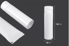 Plastična tuba od 50 ml sa unutrašnjom aluminijumskom oblogom i flip top zatvaračem – 12 komada