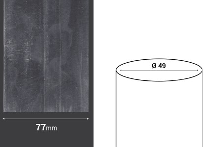 Termoskupljajuća perforirana plastična folija širine 77 mm - dužina metar (f 49)-2
