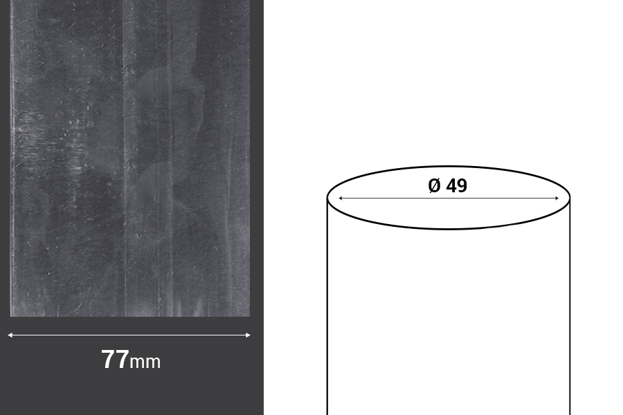 Termoskupljajuća perforirana plastična folija širine 77 mm - dužina metar (f 49) Termoskupljajuća perforirana plastična folija širine 77 mm - dužina metar (f 49)