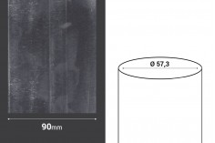 Termoskupljajuća perforirana plastična folija širine 90 mm - dužina metar (f 57.3)